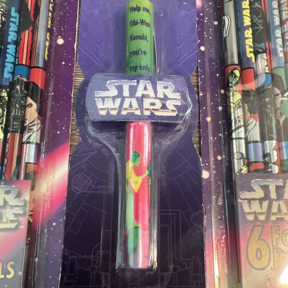 Star Wars Pencil Pen Lot No.2 Foil Pencils by RoseArt Pen By Mead Lot of 22 - Picture 3 of 11